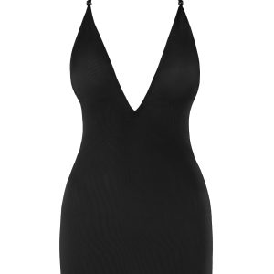 Intimates Soft Mesh Multiway Mini Dress in Black