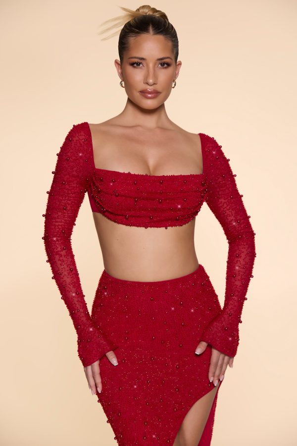 4558_4567_7_La-Desirade-Red-Long-Sleeve-Cowl-Neck-Top-Bordeaux-Red-Thigh-Split-Skirt.jpg