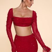 4558_4567_8_La-Desirade-Red-Long-Sleeve-Cowl-Neck-Top-Bordeaux-Red-Thigh-Split-Skirt.jpg