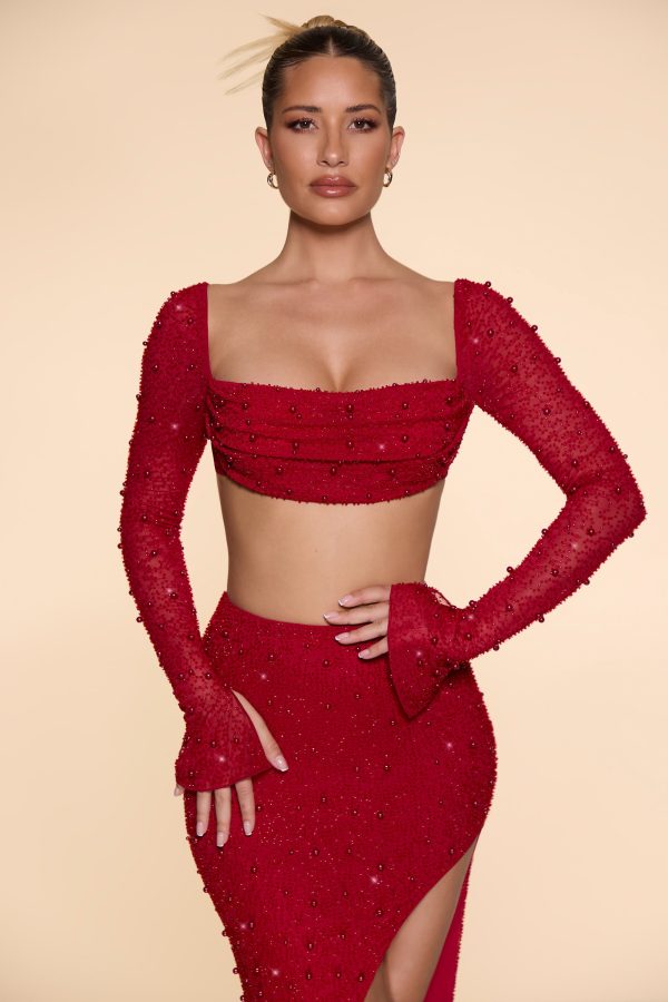 4558_4567_9_La-Desirade-Red-Long-Sleeve-Cowl-Neck-Top-Bordeaux-Red-Thigh-Split-Skirt.jpg