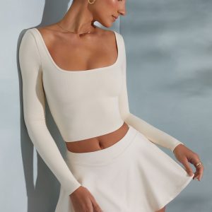 Mini Skort in Ivory