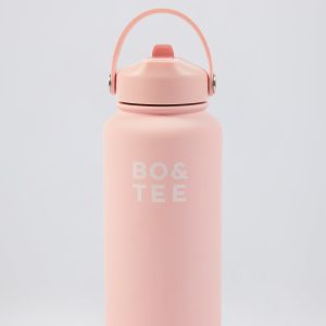 Thermos Water Bottle in Bubblegum Pink