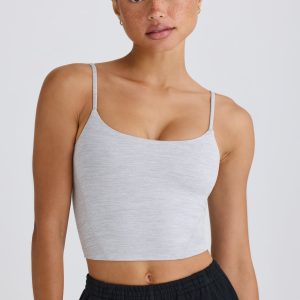 Soft Active Tank Top in Grey Marl