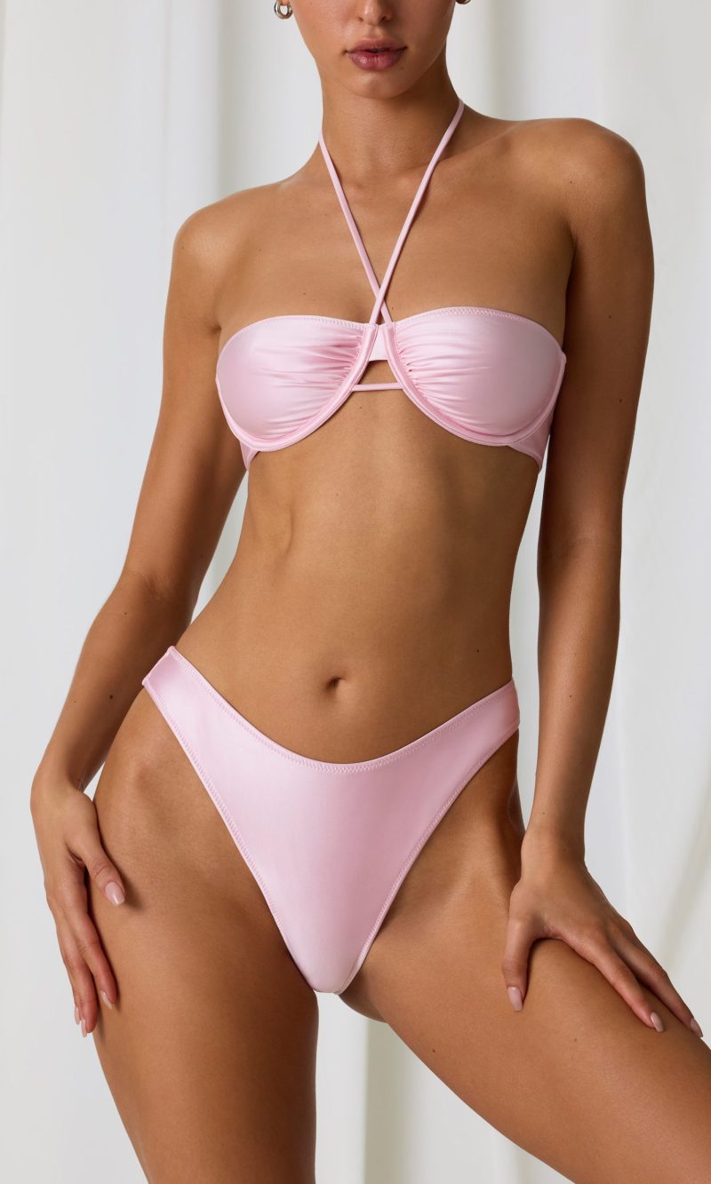 Full Bikini Bottoms in Soft Pink