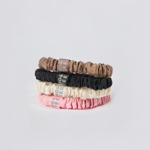 Pack of 4 Silk Scrunchies