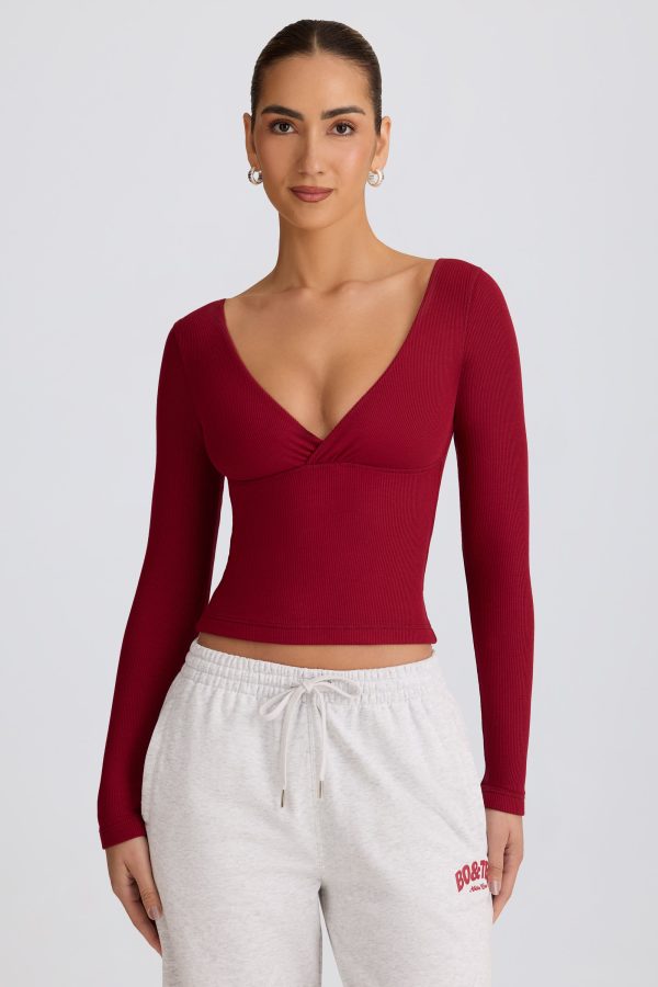 core-sweats-ribbed-modal-ruched-v-neck-top-burgundy_6_25012806348.jpg
