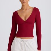 core-sweats-ribbed-modal-ruched-v-neck-top-burgundy_6_25012806348.jpg