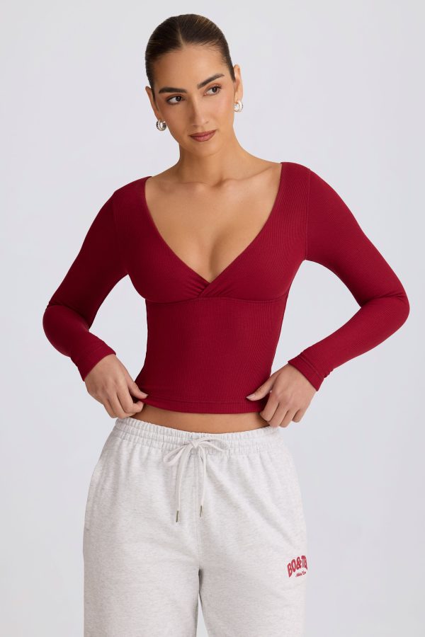 core-sweats-ribbed-modal-ruched-v-neck-top-burgundy_7_25012806348.jpg