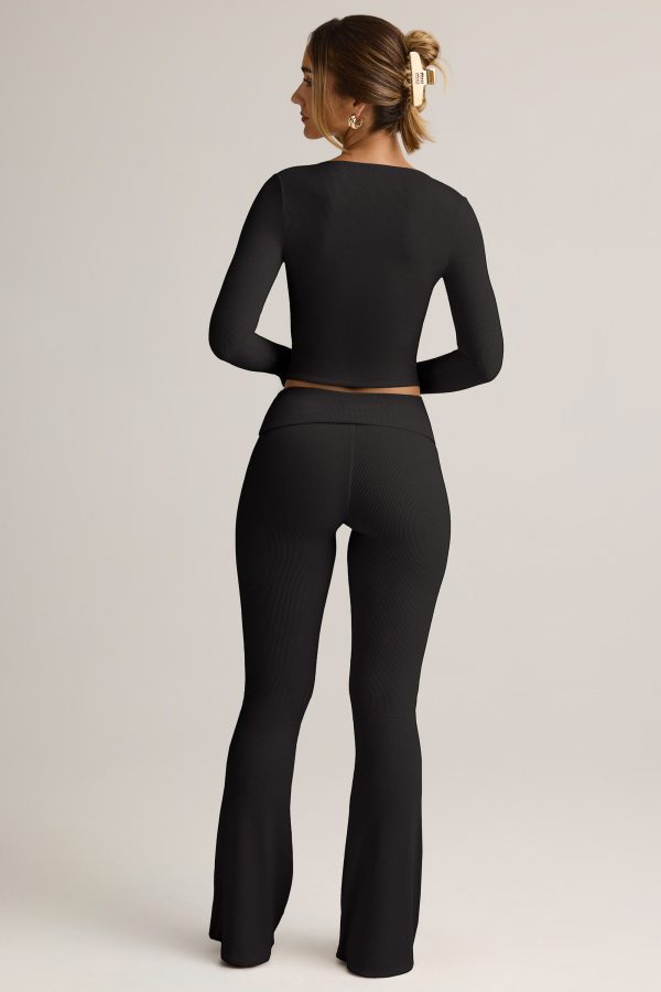 jules-modal-ribbed-foldover-flared-trousers-black_2_25050809222.jpg