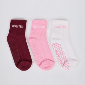 Pilates Sock Bundle in Multi Pink