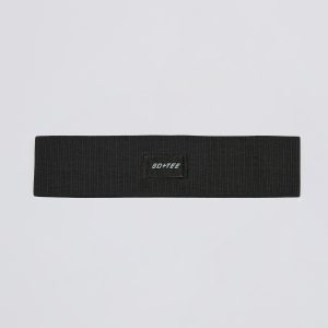 Define Luxe Ribbed Headband in Jet Black