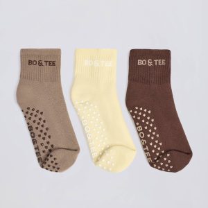 Pilates Sock Bundle in Multi Mocha