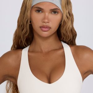Soft Active Headband in Grey Marl