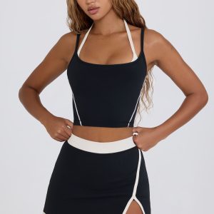 Soft Active Mini Skort in Black