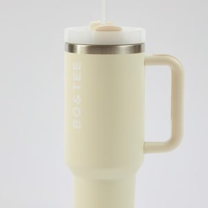 Stainless Steel Water Bottle in Cream