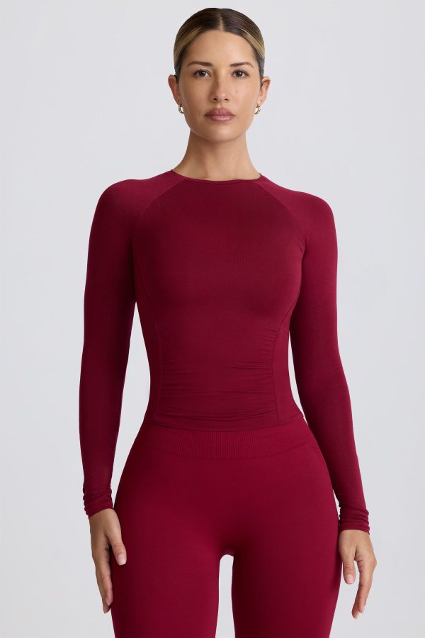 super-sculpt-comeback-season-ruched-side-long-sleeve-top-burgundy_1_24123111479.jpg