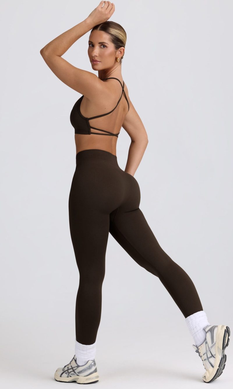 Super Sculpt Seamless High-Waist Leggings in Brown