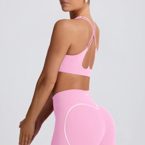 Soft Active Mini Shorts in Baby Pink